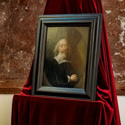 Het vermeende portret van Comenius in bezit van dr. Gregor J.M. Weber. Foto: Liek Bouma