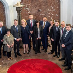 Delegaties uit Slowakije, Tsjechië en Nederland