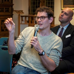 Audience questions after Ann-Sophie Lehman's keynote.