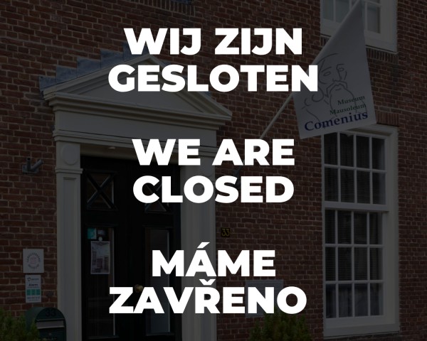 Comenius Museum gesloten t/m 28 juni
