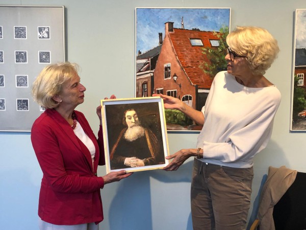 Schenking Comenius portret uit privé collectie oud-directeur Hans van der Linde Schenking Comenius portret uit privé collectie oud-directeur Hans van der Linde