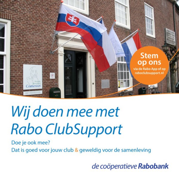 Steun het Comenius Museum met de Rabo ClubSupport actie