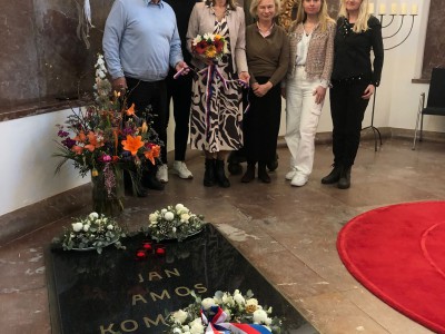 Delegatie uit Komňa op bezoek